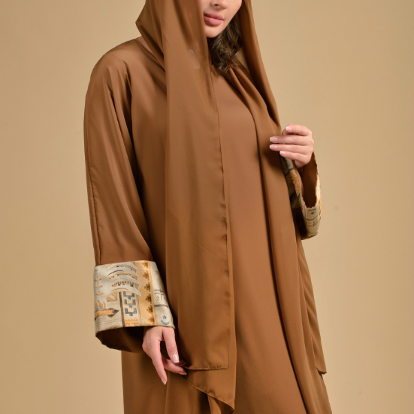 Touch of Art Abaya - Caramel