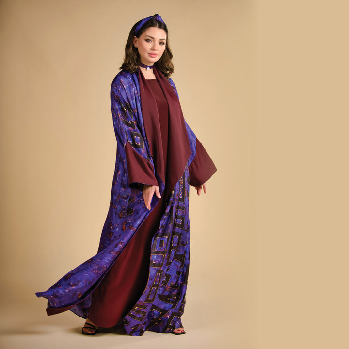 Numbers - Draped - Full Art Abaya