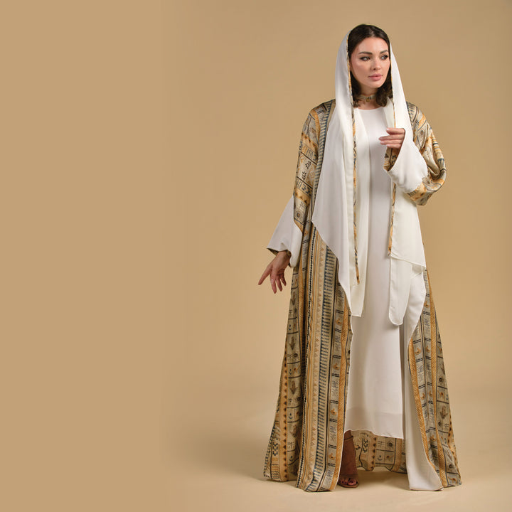 Palm Paradise - Draped Full Art Abaya