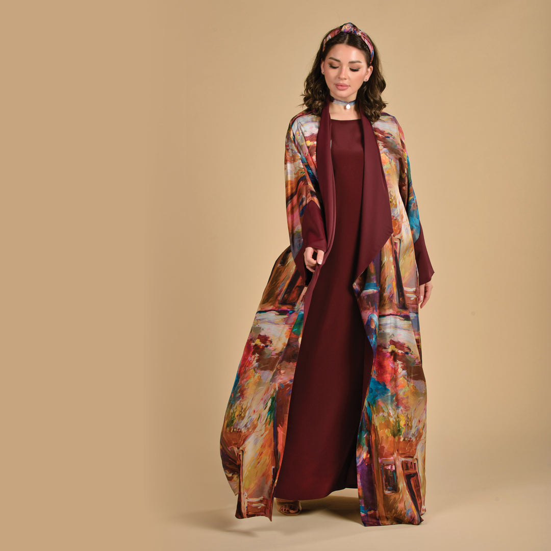 Winds of Love -  Draped - Full Art Abaya