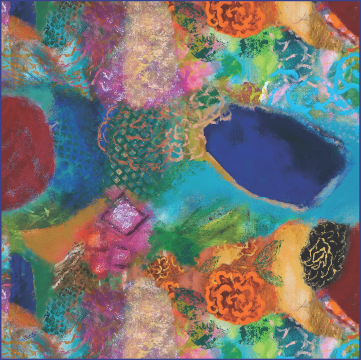 Ya Wardati, Ya Nediyya (My Dew-Kissed Rose) - Square Scarf
