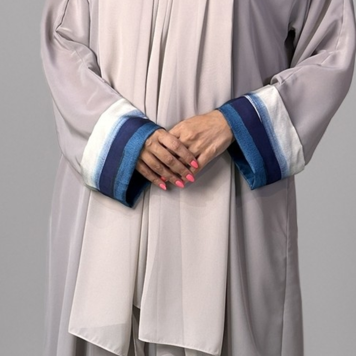Touch of Art Abaya - Gray