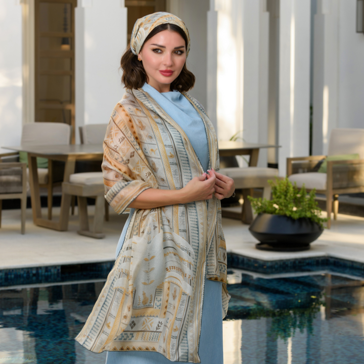 Palm Paradise - Long  Scarf