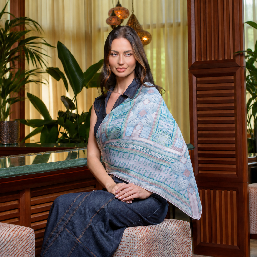 The Palm, King of All Gardens - Square Scarf