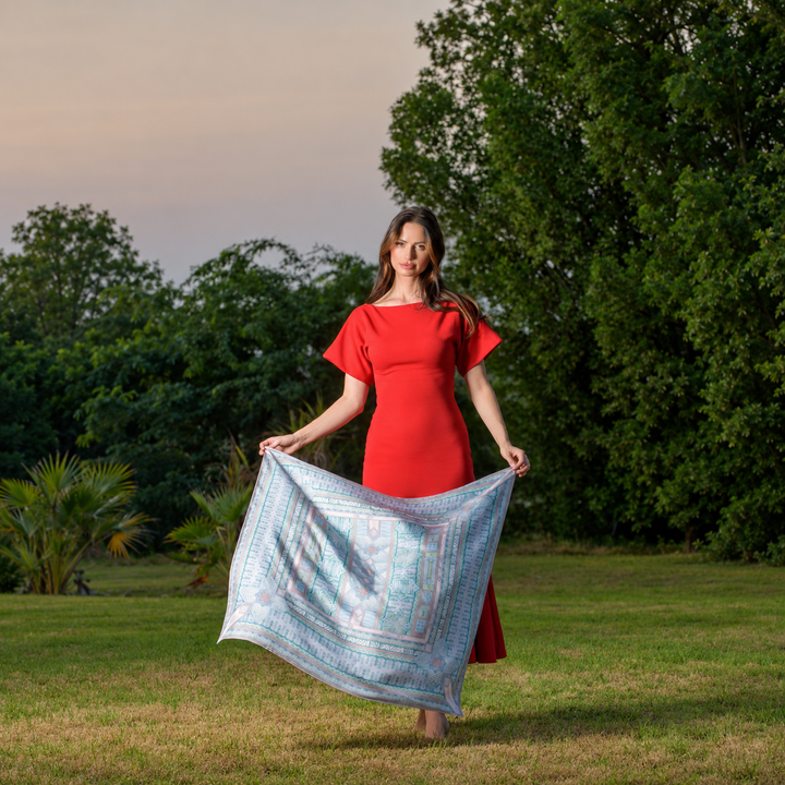 The Palm, King of All Gardens - Square Scarf