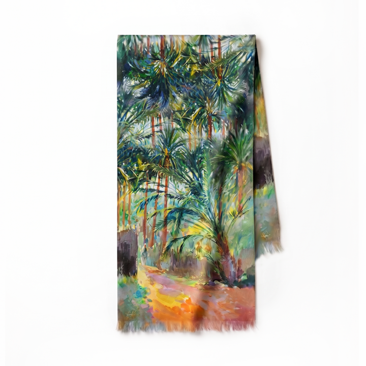 The Mother of A Million Palm Trees - Long Scarf (Cashmere)