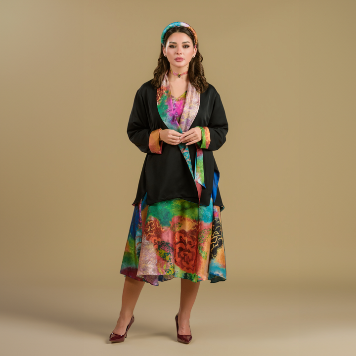 Ya Wardati, Ya Nediyya (My Dew-Kissed Rose) - Reversible Cardigan