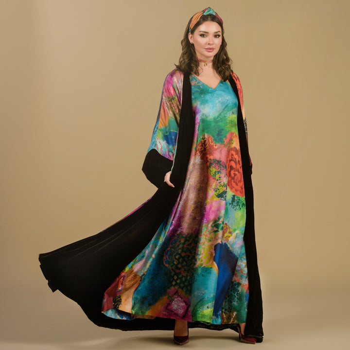 Ya Wardati, Ya Nediyya (My Dew-Kissed Rose) - Velvet Signature Reversible Abaya