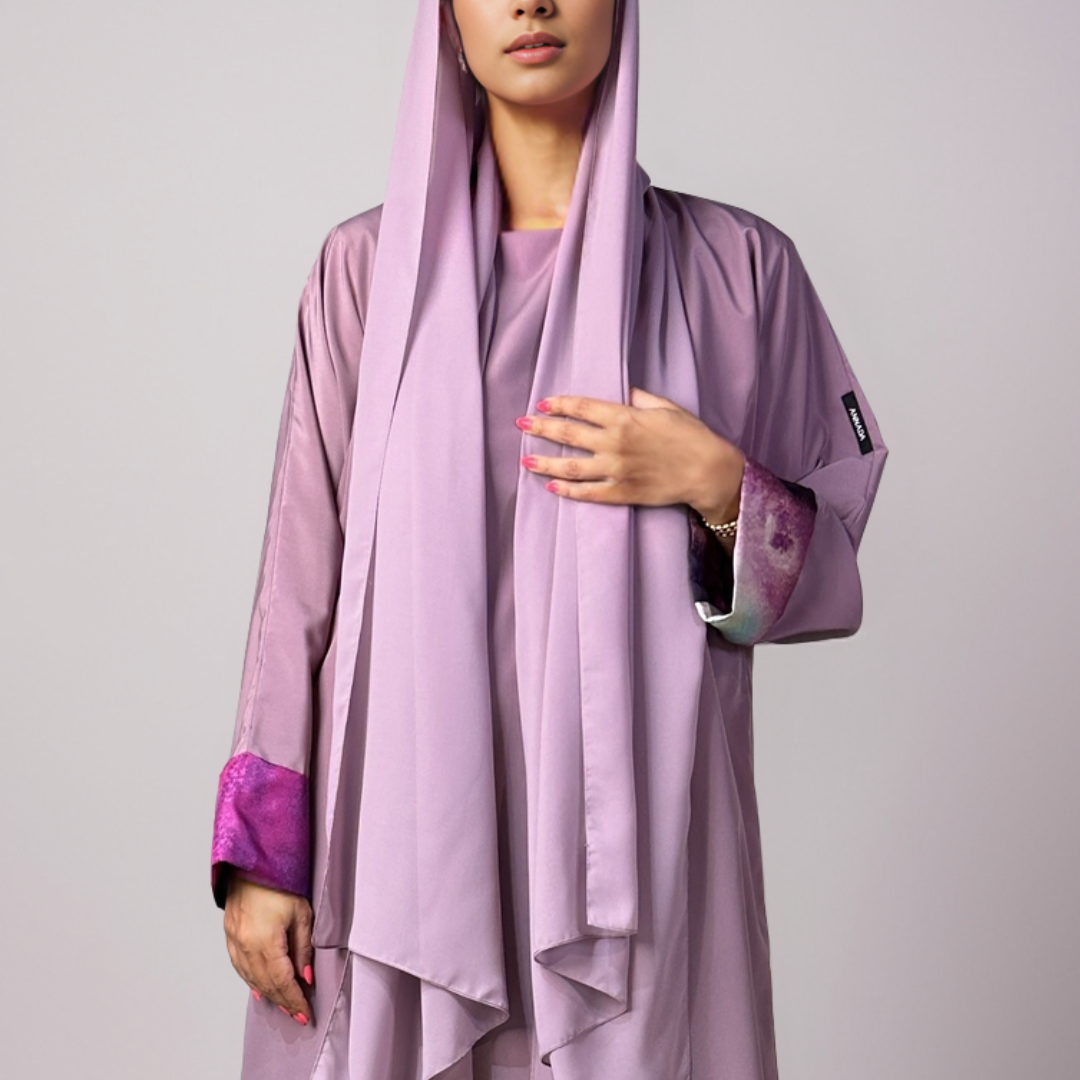 Touch of Art Abaya - Mauve