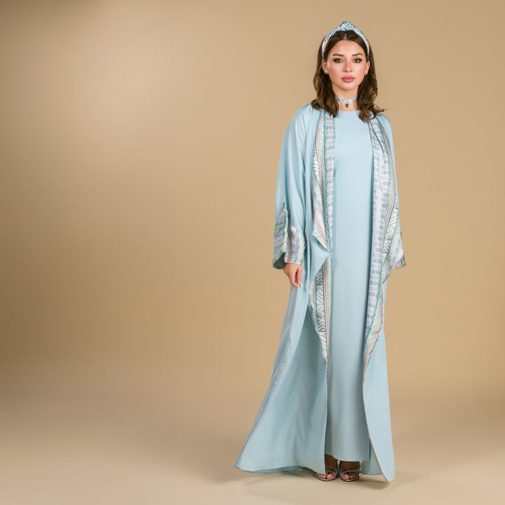 The Palm, King of All Gardens - Draped - Trim Art Abaya