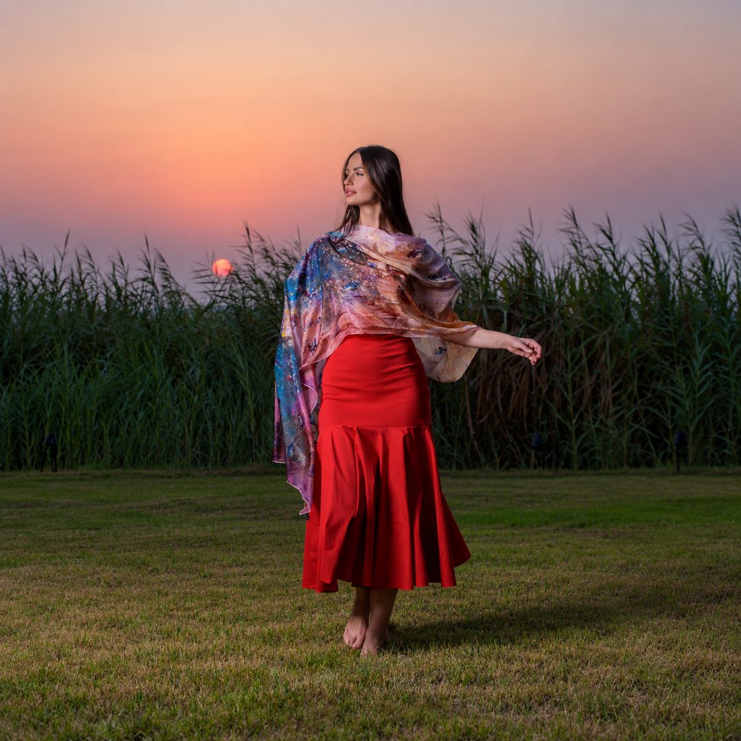 جنّةٌ فيها نخيل - وشاح طويل