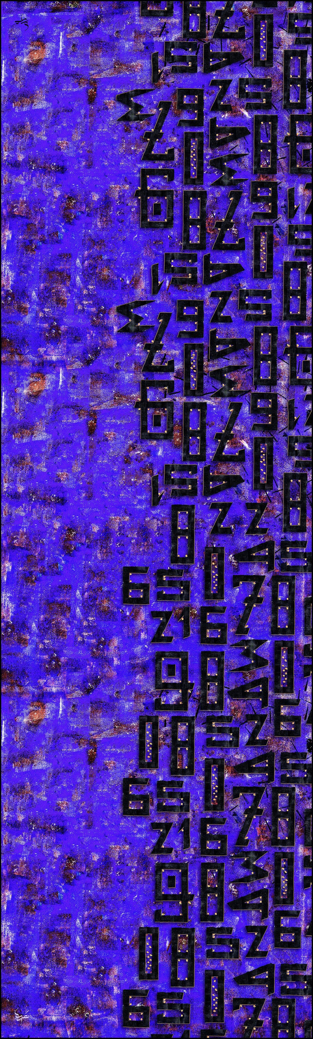 Numbers  - Long  Scarf