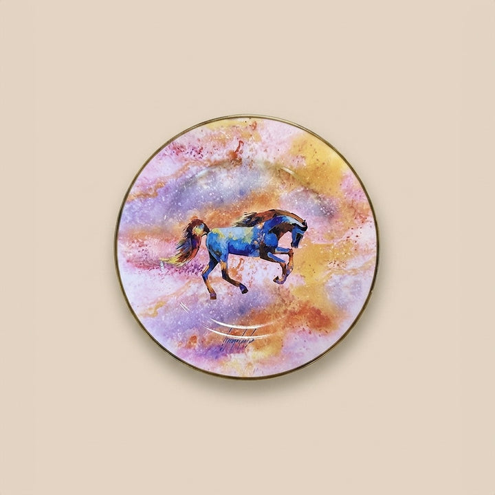 Horses & Night - Small Round Plate - SET OF 2