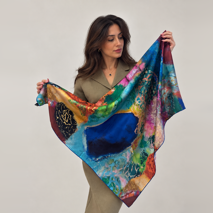 Ya Wardati, Ya Nediyya (My Dew-Kissed Rose) - Square Scarf
