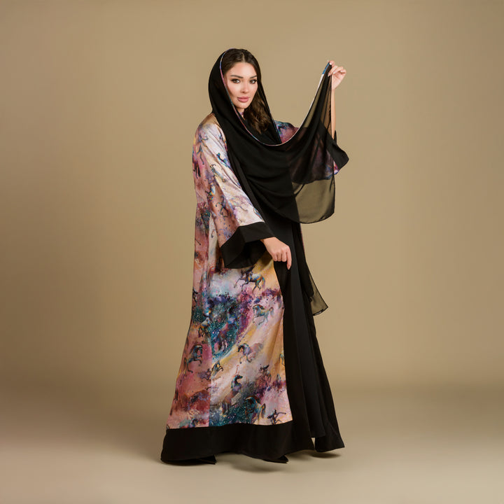 Horses & Night - Signature Reversible Abaya