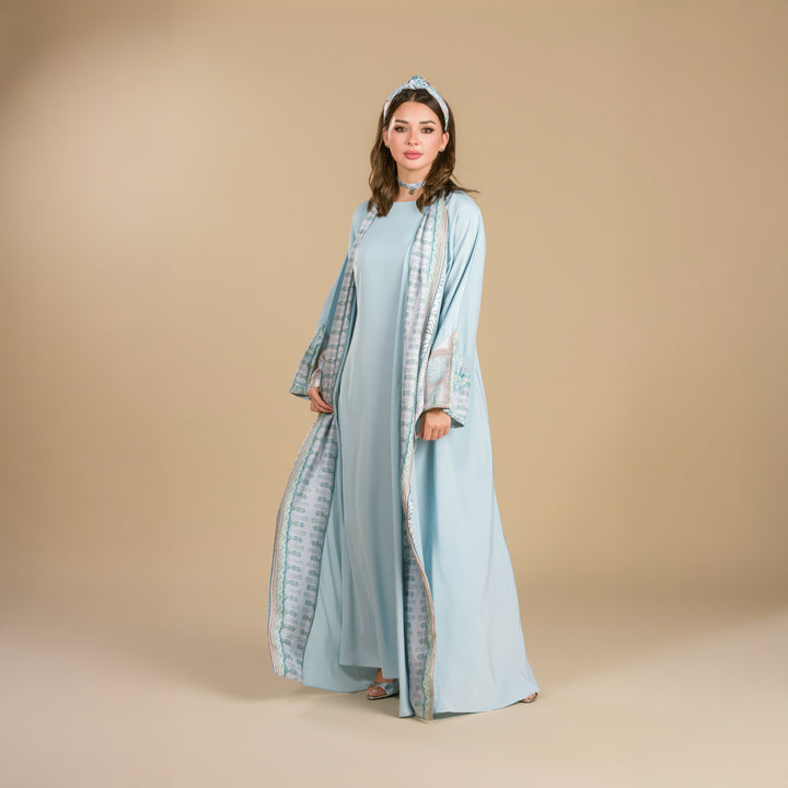 The Palm, King of All Gardens - Draped - Trim Art Abaya