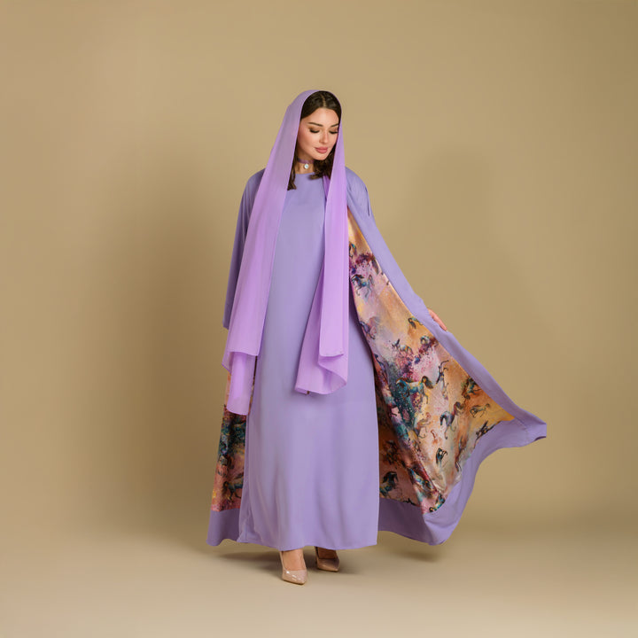 Horses & Night - Signature Reversible Abaya