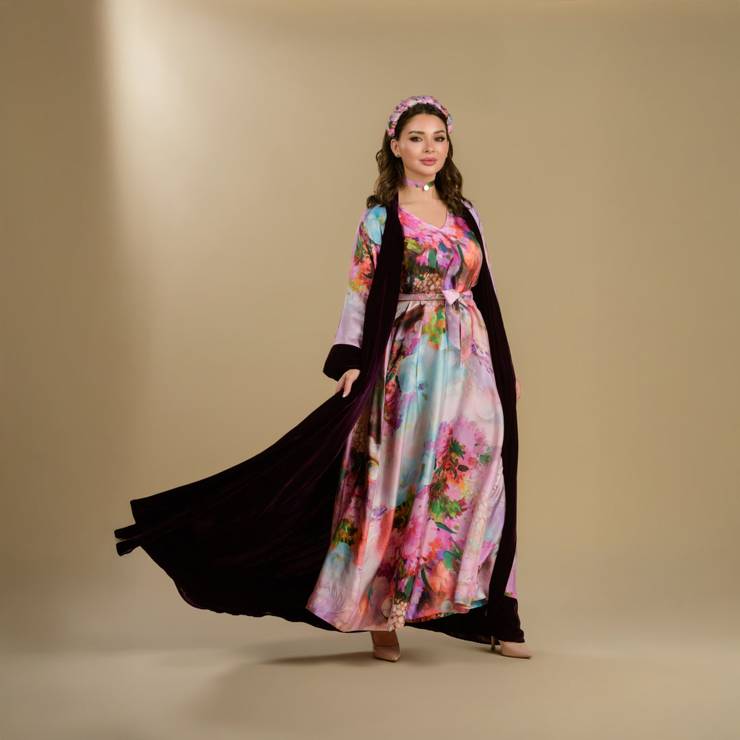 Pearls - Velvet Signature Reversible Abaya