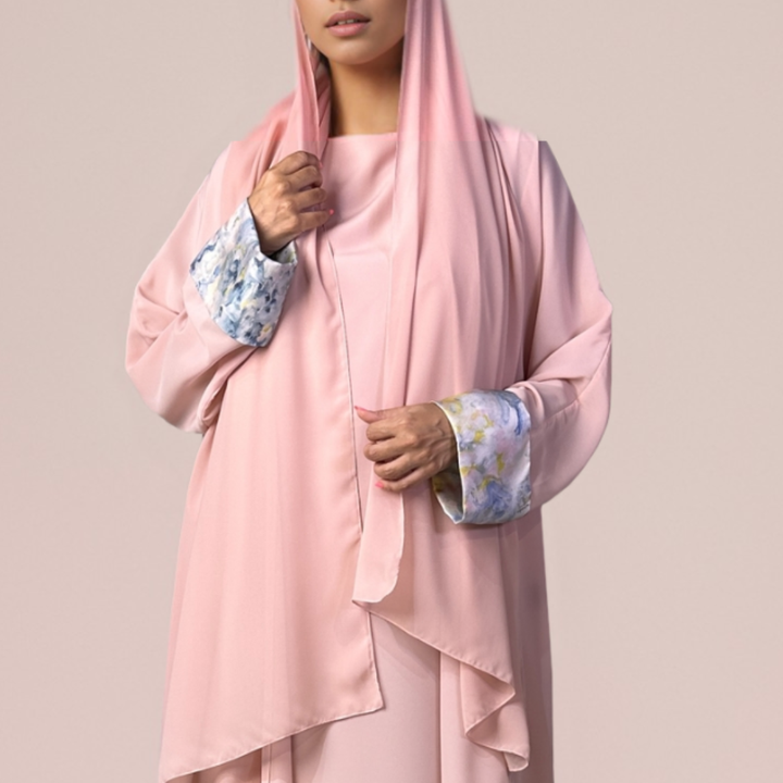 Touch of Art Abaya - Pink