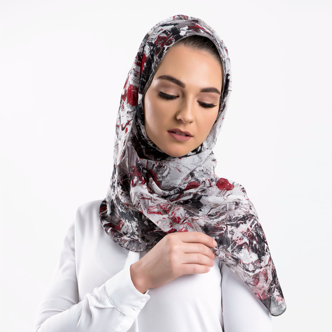 ورود - وشاح طويل (حرير)