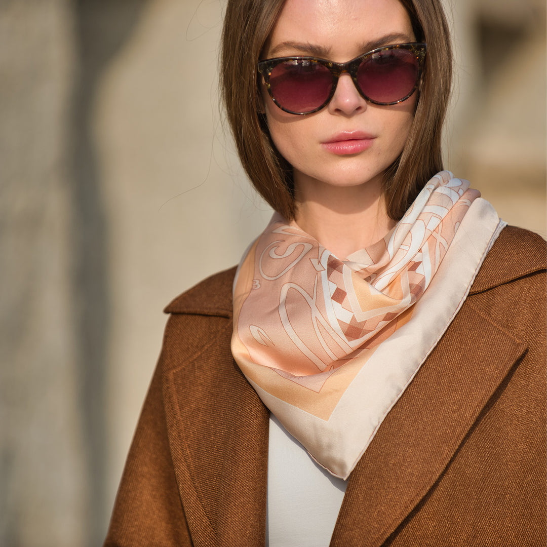 Inta Omry - Beige - Square Scarf